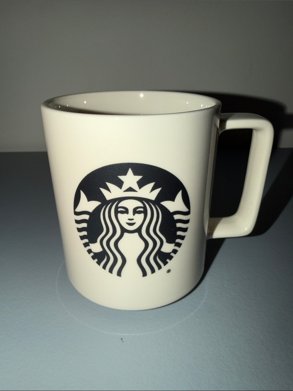 Starbucks 2015 Black Logo on Cream Ceramic Mug